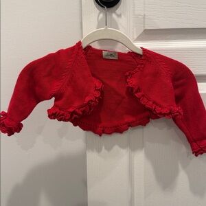 Lolitto’s Red Ruffled Knit Bolero